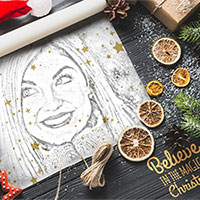 Photo effect - Believe in the magic of Christmas