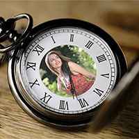 Photo effect - Photo on pocket watch