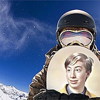 Photo effect - Time for snowboarding