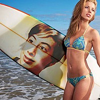 Photo effect - Time to hit the beach with surfboards