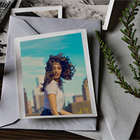 Photo effect - Vintage photo on the table