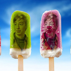 Photo effect - Bright colors of ice cream