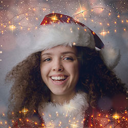 Photo effect - Christmas magic lights