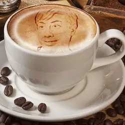 Photo effect - Luxurious texture of cappuccino