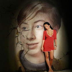 Photo effect - Mysterious attractive girl