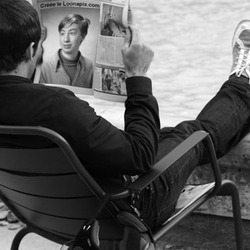 Photo effect - In the headlines of newspaper