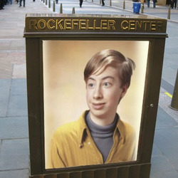 Photo effect - Ad near Rockfeller center