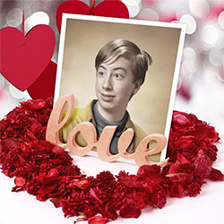 Photo effect - Hearts on Valentine's Day 