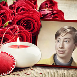 Photo effect - Roses on Valentine's Day 