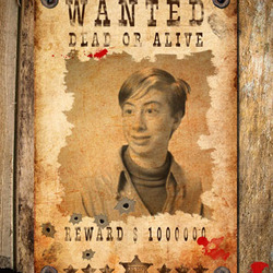 Photo effect - Wanted. Reward guaranteed.
