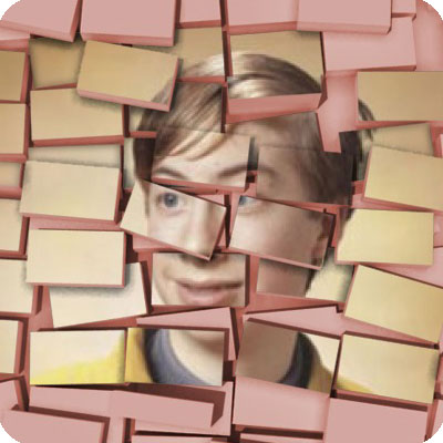 Photo effect - Disorderly pile of bricks