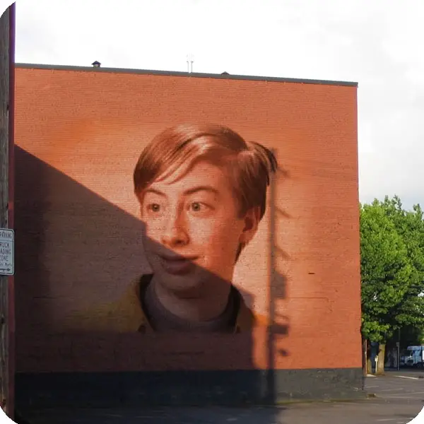Photo effect - Graffity on the brick wall