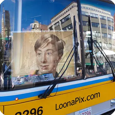 Photo effect - First place in bus
