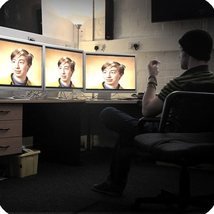 Photo effect - Five screens movie