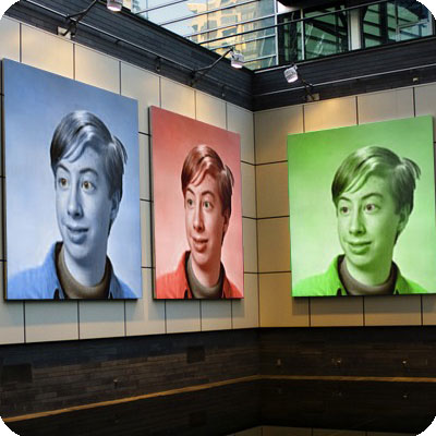 Photo effect - Exhibition in the art gallery