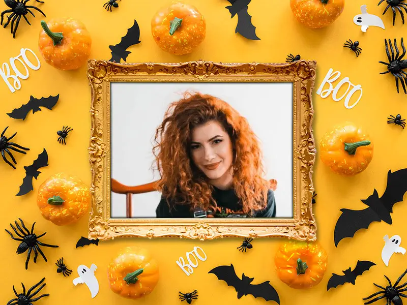 Photo effect - Halloween Boo Photo Frame