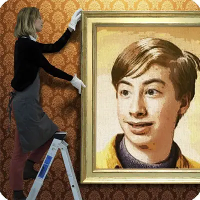 Photo effect - Pablo Picasso. Installation of the picture