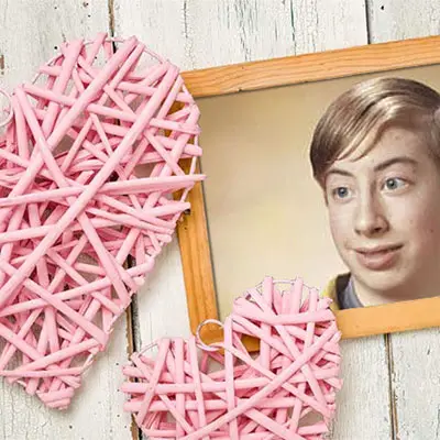 Photo effect - Pink hearts made for you