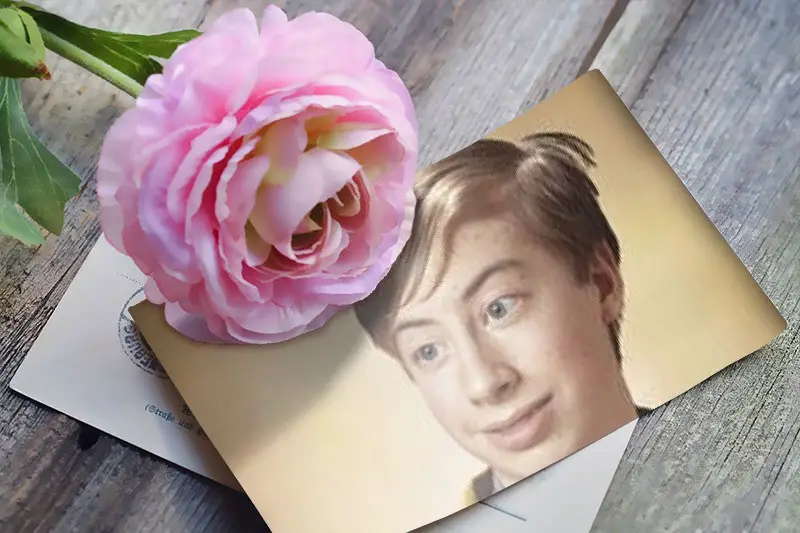 Photo effect - Postcard. From me with love