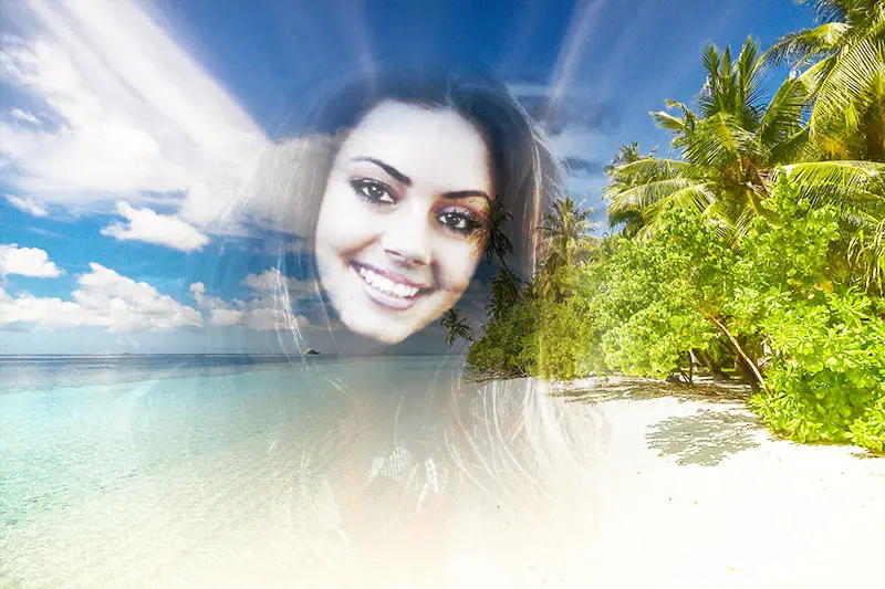 Photo effect - Sunny exotic beach