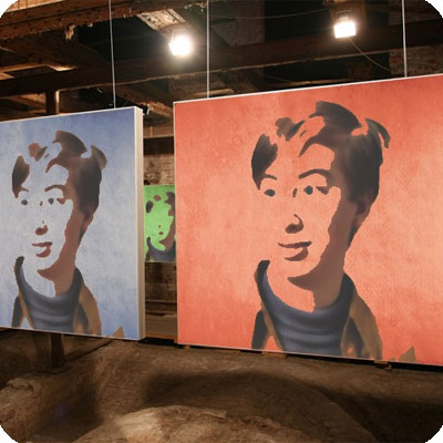 Photo effect - Images of urban gallery exhibition